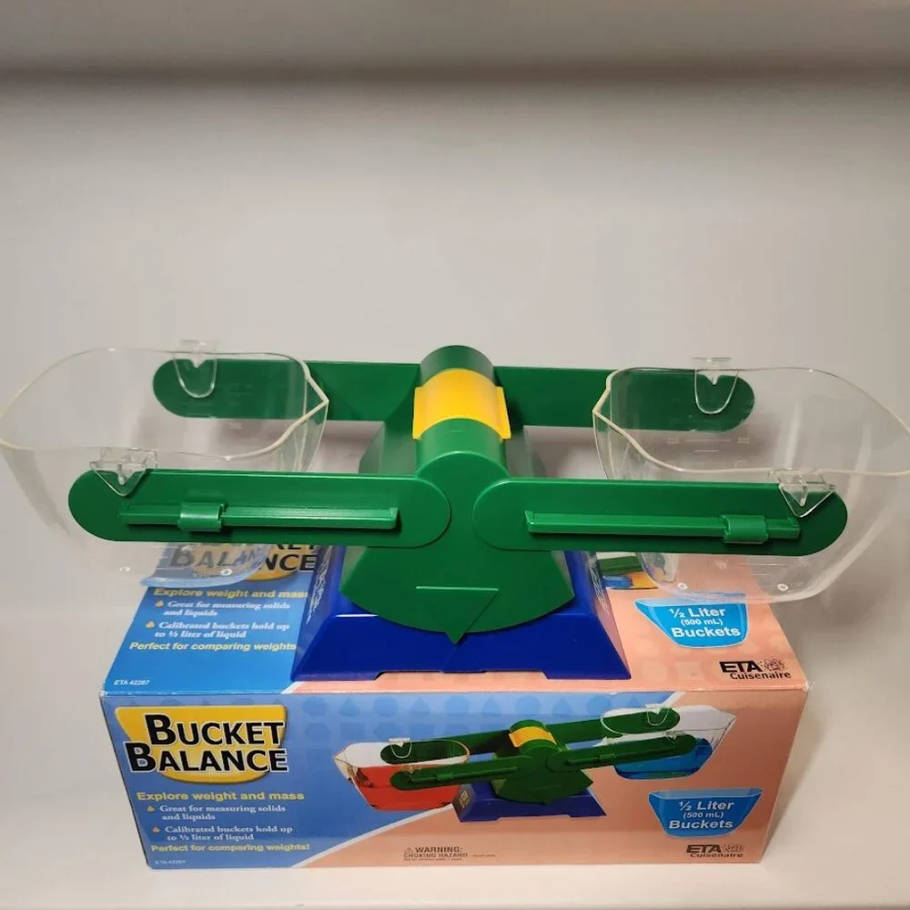 Bucket Balance Weight and Mass Science Math Manipulatives Mathematics Scale Tool